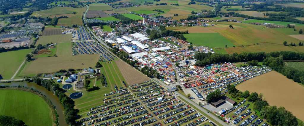 Luftansicht Karpfhammer Fest Rottalschau